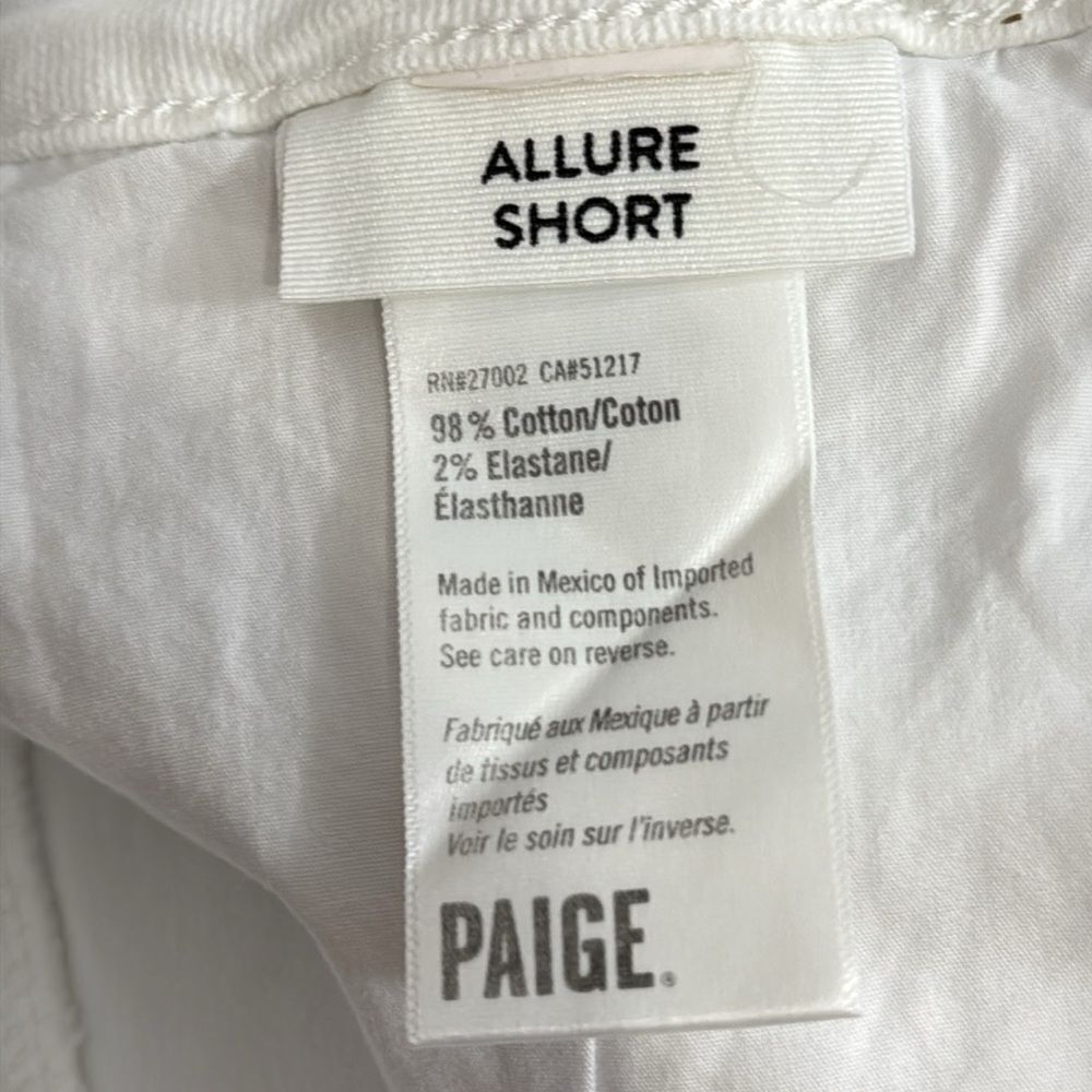 NWT PAIGE Women's Flaunt Ultra High Rise Slightly a Lined Waist Shorts Size 34 - Picture 8 of 11
